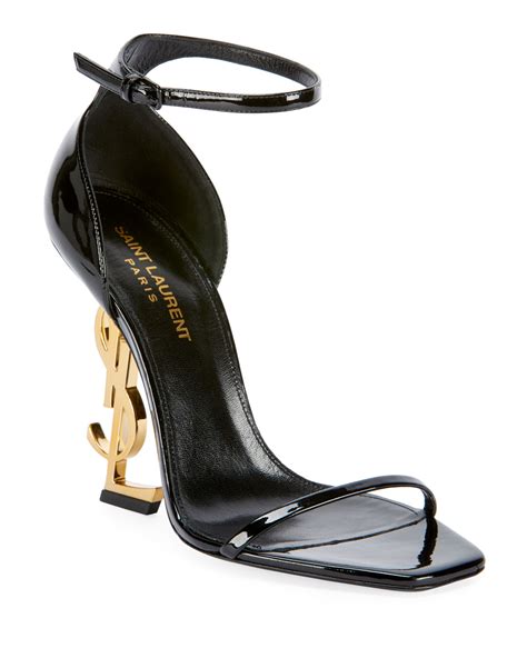 ysl black and silver|ysl women's sandals.